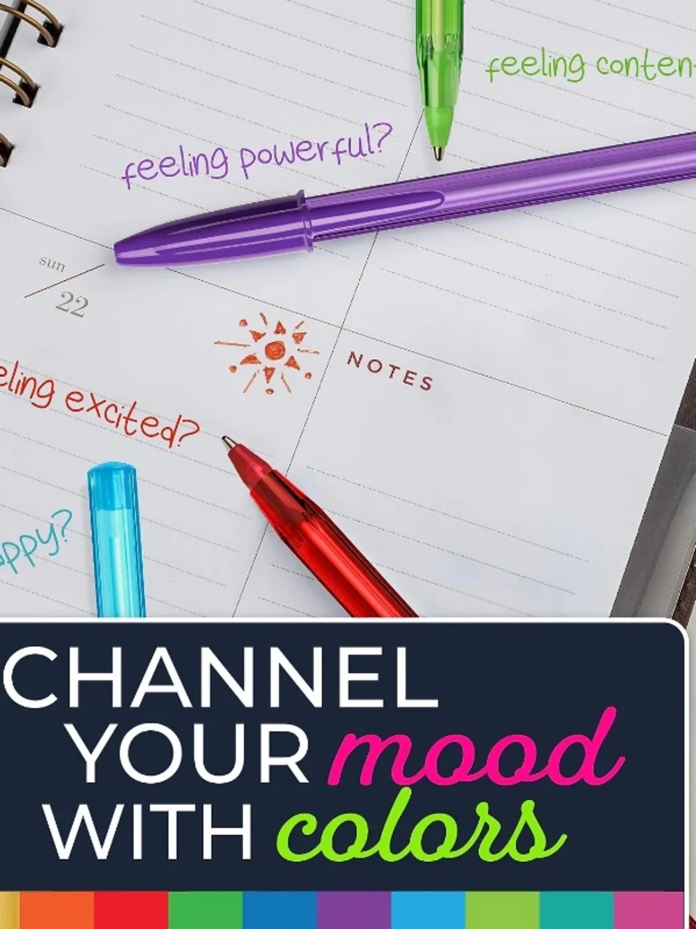 BIC Color Cues Channel Your Mood With Colors Assorted Ball Pens - 10 Pack